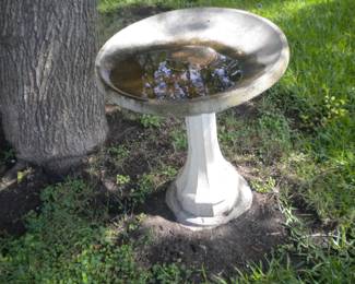 Second bird bath