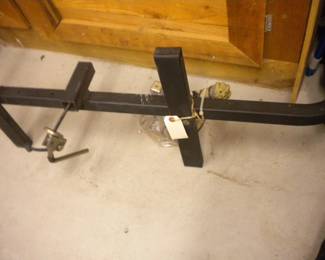 Dual bicycle rack previously on a jeep