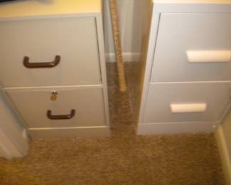 2 two drawer files