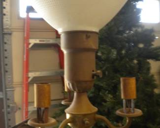 Antique pole lamp