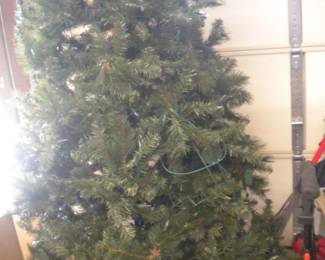 Remote control lighted Christmas tree