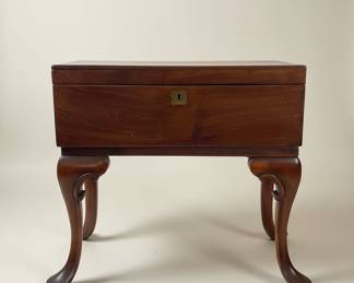 Queen Anne Style Mahogany Writing Box