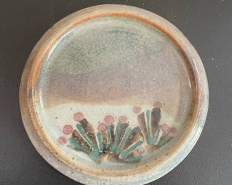 Sarah Jo Hermanson Studio Ceramic Plate with Floral Motif