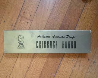 Vintage Drueke's Authentic American Design Cribbage Board