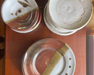 Sarah Jo Hermanson Ceramic Glazed Pottery Plates