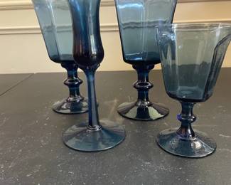 Lenox Cobalt Blue Water Goblets