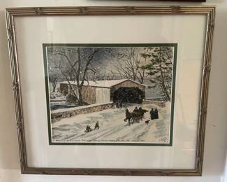 Markleys Covered Bridge, Upper Perkiomen Valley, PA Print