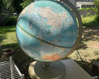 Vintage Rand McNally World Portrait Globe