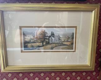 Framed Landscape Print by Bill Saunders "Coming Home"