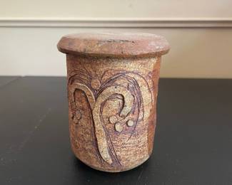 Sarah Jo Hermanson Studio Pottery Jar with Lid