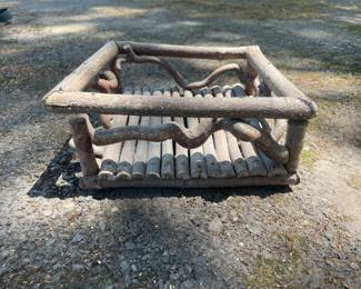 Rustic Twig and Branch Planter Box