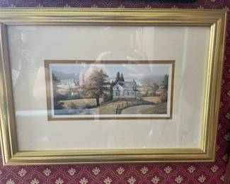 Framed Landscape Print by Bill Saunders Coming Home