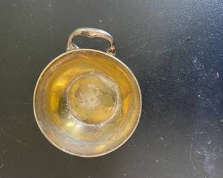 Silver-Plated Footed Bowl with Handle