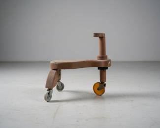 Vintage Wooden Ride-On Toy Scooter
