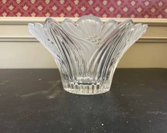Vintage Crystal Flower Bowl