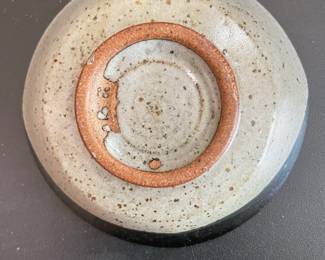 HandPainted Ceramic Bowl with Heart Motif second image