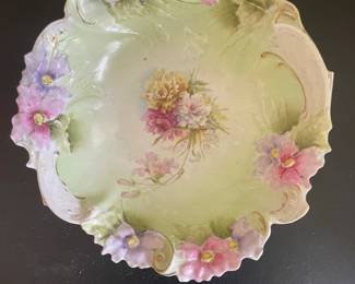 R.S. Prussia HandPainted Floral Porcelain Bowl