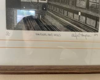 Randolph and Wells Etching by Philip C. Thompson second image