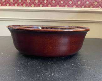 Red Wing Pottery Brown Drip Casserole Dish