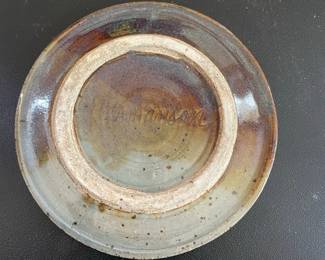 Sarah Jo Hermanson Studio Ceramic Plate with Floral Motif