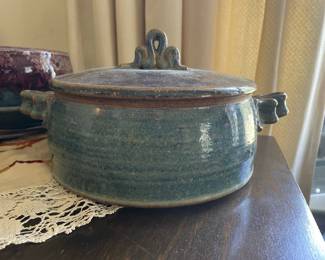 Sarah Jo Hermanson Studio Pottery Casserole Dish with Lid