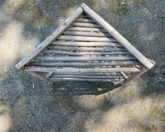 Rustic Twig Plant Stand