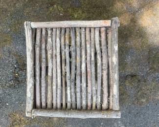 Rustic Log Stool