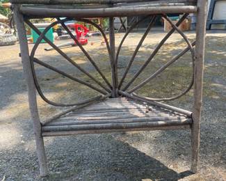 Rustic Twig Plant Stand