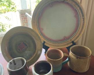 Sarah Jo Hermanson Pottery Mugs and Plates