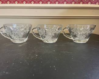 Anchor Hocking Grapevine Pattern Punch Cups