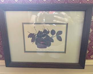 Prayer Plant Maranta Lithograph