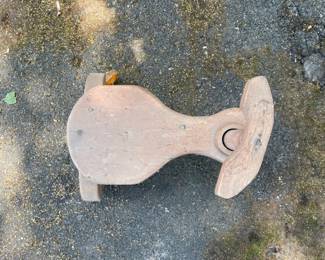 Vintage Wooden Ride-On Toy Scooter