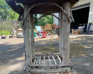 Rustic Twig and Branch Side Table