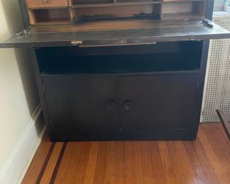 Vintage Secretary Desk with Cabinet