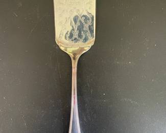 Vintage Gorham Heritage Silverplate Cake Server with Engraved Monogram