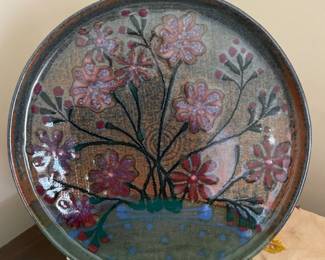 Sarah Jo Hermanson Studio Ceramic Floral Plate