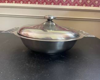 Vintage Wilton Armetale Covered Serving Dish