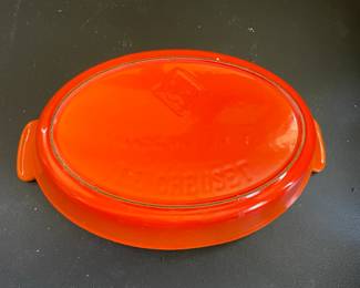 Le Creuset Oval Gratin Dish Flame Orange second image