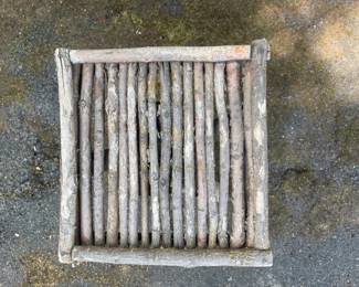 Rustic Log Stool second image