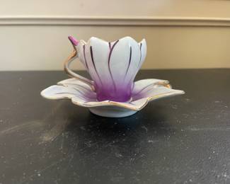 Vintage Kipp Ceramics Floral Demitasse Cup and Saucer