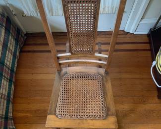 Vintage Cane Seat Rocking Chair