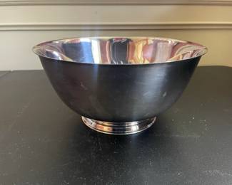 Vintage Paul Revere Style Silverplate Serving Bowl