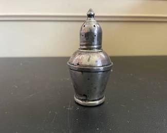 Vintage Sterling Silver Weighted Salt Shaker