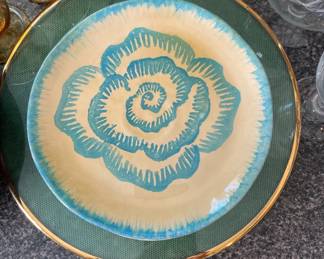 HandPainted Floral Ceramic Plates second image