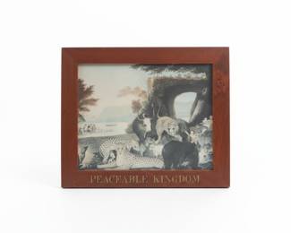 Framed Peaceable Kingdom Print
