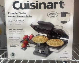 Cuisinart Pizzelle Press Brushed Stainless Series WM-PZ2