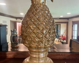 Vintage Ceramic Pineapple Table Figurine 