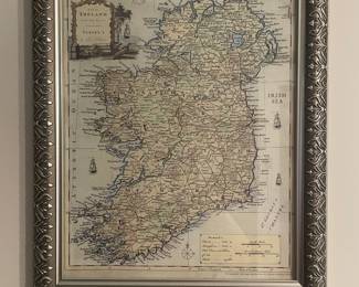 Map of Ireland with the Roads from the late/t Survey's - 1779 Reproduction
