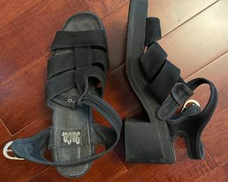 Black Sacco Platform Sandals