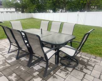 Patio World Dining Set with 8 Chairs